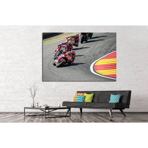 Moto GP Riders №164 Ready to Hang Canvas Print