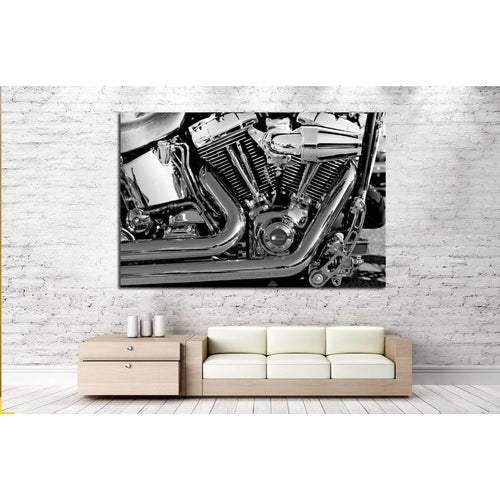 Motorbike Engine №520 Ready to Hang Canvas Print