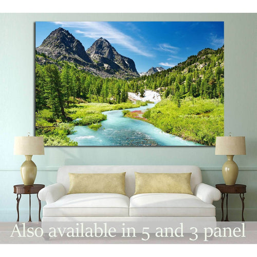 Mountain landscape №637 Ready to Hang Canvas Print