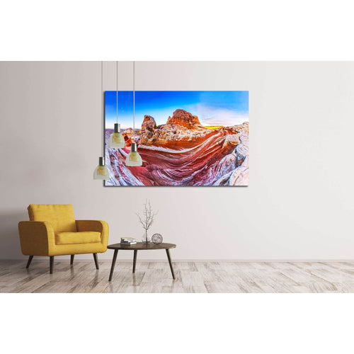 Mountain panoramic landscape №2820 Ready to Hang Canvas Print