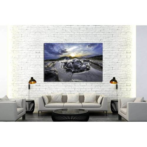 mud volcano №2915 Ready to Hang Canvas Print