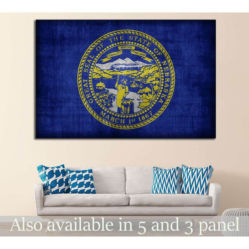 Nebraska flag №679 Ready to Hang Canvas Print