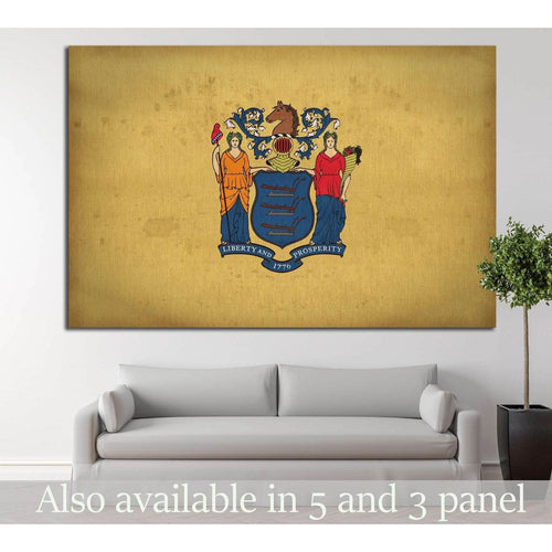 New Jersey flag №680 Ready to Hang Canvas Print