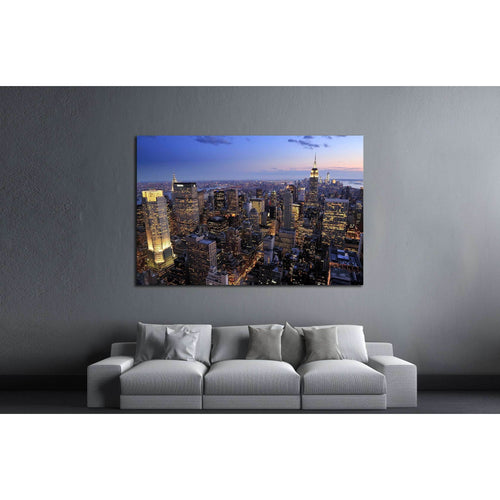 New York City skyline, Manhattan, New York №2646 Ready to Hang Canvas Print