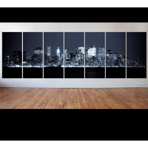 New York Extra large 7 panel canvas №37 Ready to Hang Canvas Print