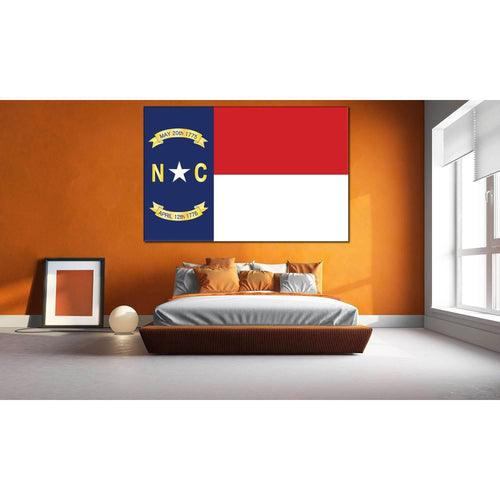 North Carolina Flag №827 Ready to Hang Canvas Print