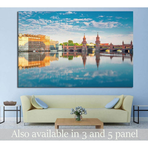 Oberbaumbruecke Berlin №1177 Ready to Hang Canvas Print