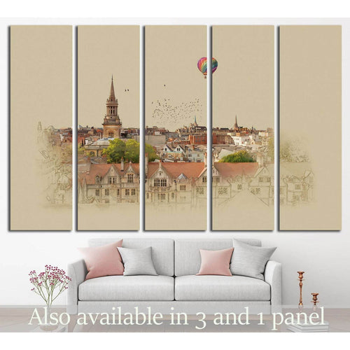 Old English landscape №575 Ready to Hang Canvas Print