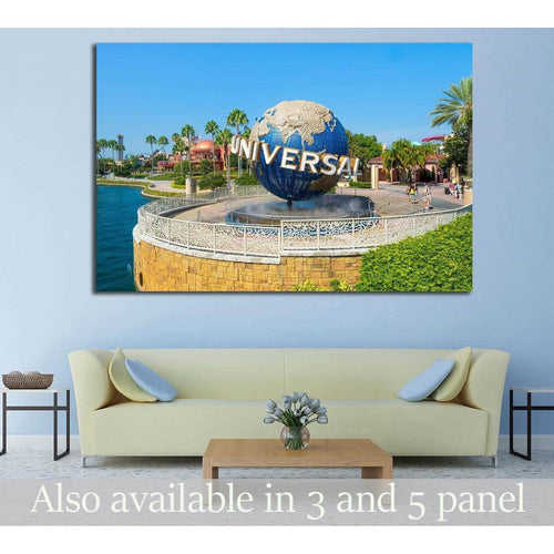 ORLANDO,USA, Universal Globe at Universal Studios Florida theme park №1942 Ready to Hang Canvas Print