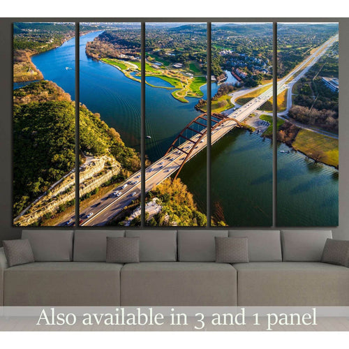 Pennybacker Bridge, Austin, Texas №1109 Ready to Hang Canvas Print