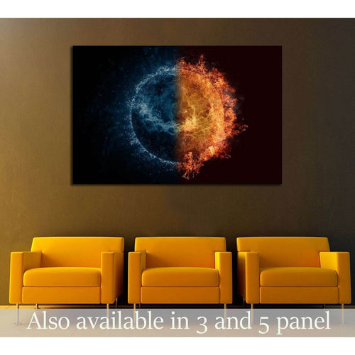 Planet Venus in water and fire №2417 Ready to Hang Canvas Print