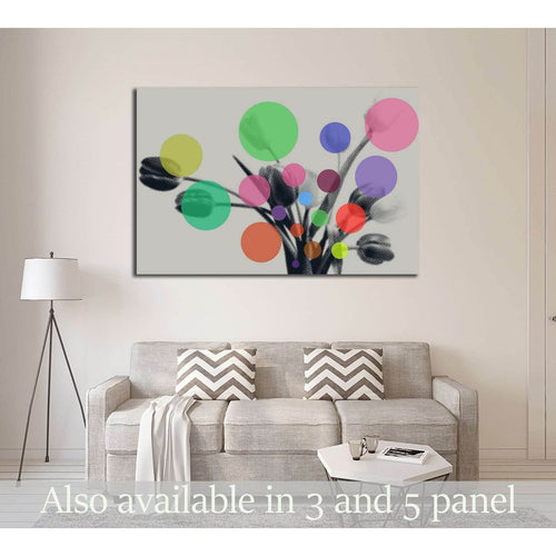 Pop Art Abstract №3301 Ready to Hang Canvas Print