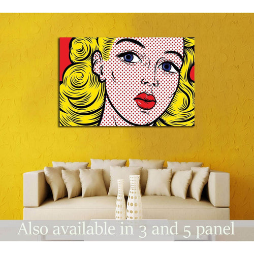 Pop Art Girl №3288 Ready to Hang Canvas Print