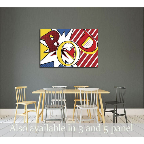 Pop Art №3314 Ready to Hang Canvas Print