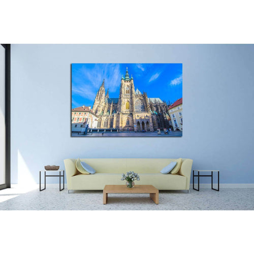 Prague, Czech Republic, Vitus cathedral, Prague Castle area №1805 Ready to Hang Canvas Print