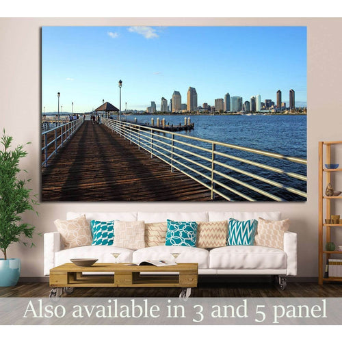 San Diego waterfront №758 Ready to Hang Canvas Print