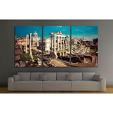 Saturn Temple in Rome, Italy №2905 Ready to Hang Canvas Print