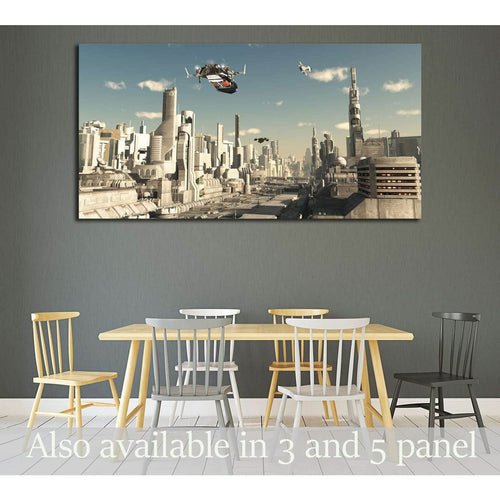 Science fiction illustration №2179 Ready to Hang Canvas Print