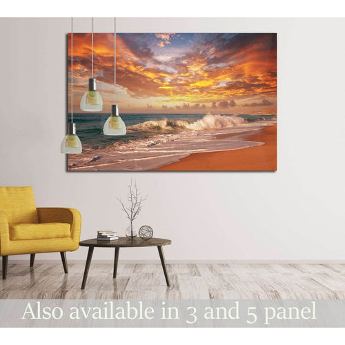 sea sunset №2685 Ready to Hang Canvas Print