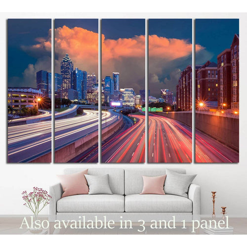 Skyline of Downtown Atlanta, Georgia USA №1530 Ready to Hang Canvas Print