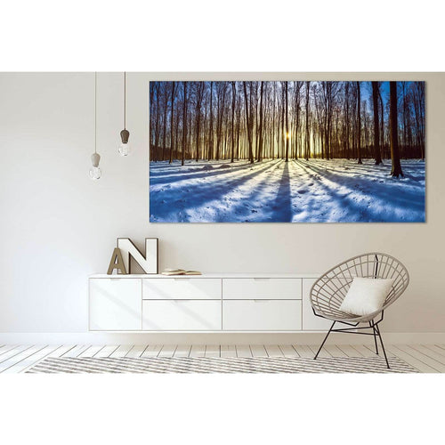 Snow and Trees №3011 Ready to Hang Canvas Print