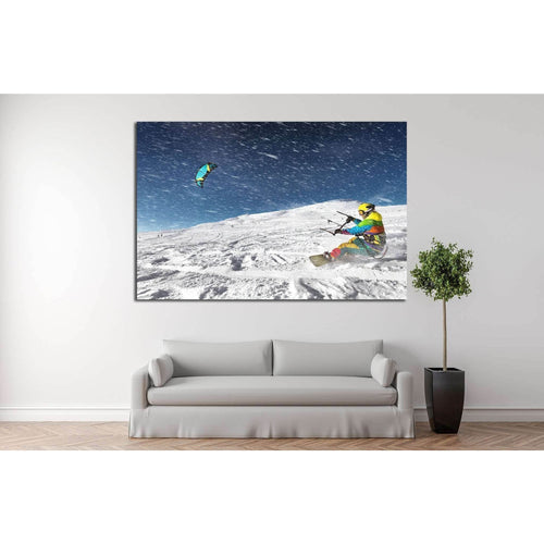 Snowboarder №178 Ready to Hang Canvas Print