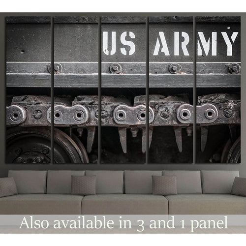 Tank Tracks US ARMY №523 Ready to Hang Canvas Print