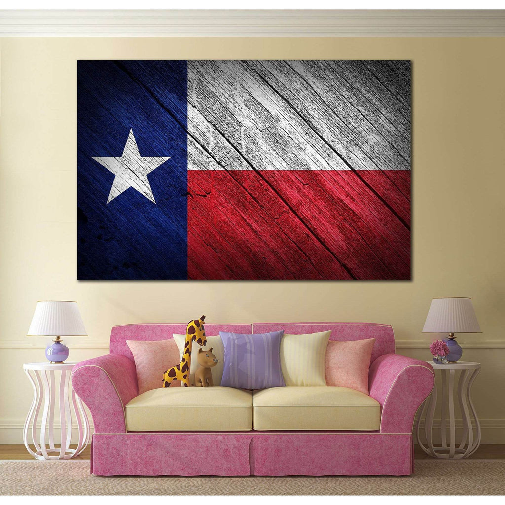 Texas Flag 826 Ready To Hang Canvas Print Zellart Canvas Prints