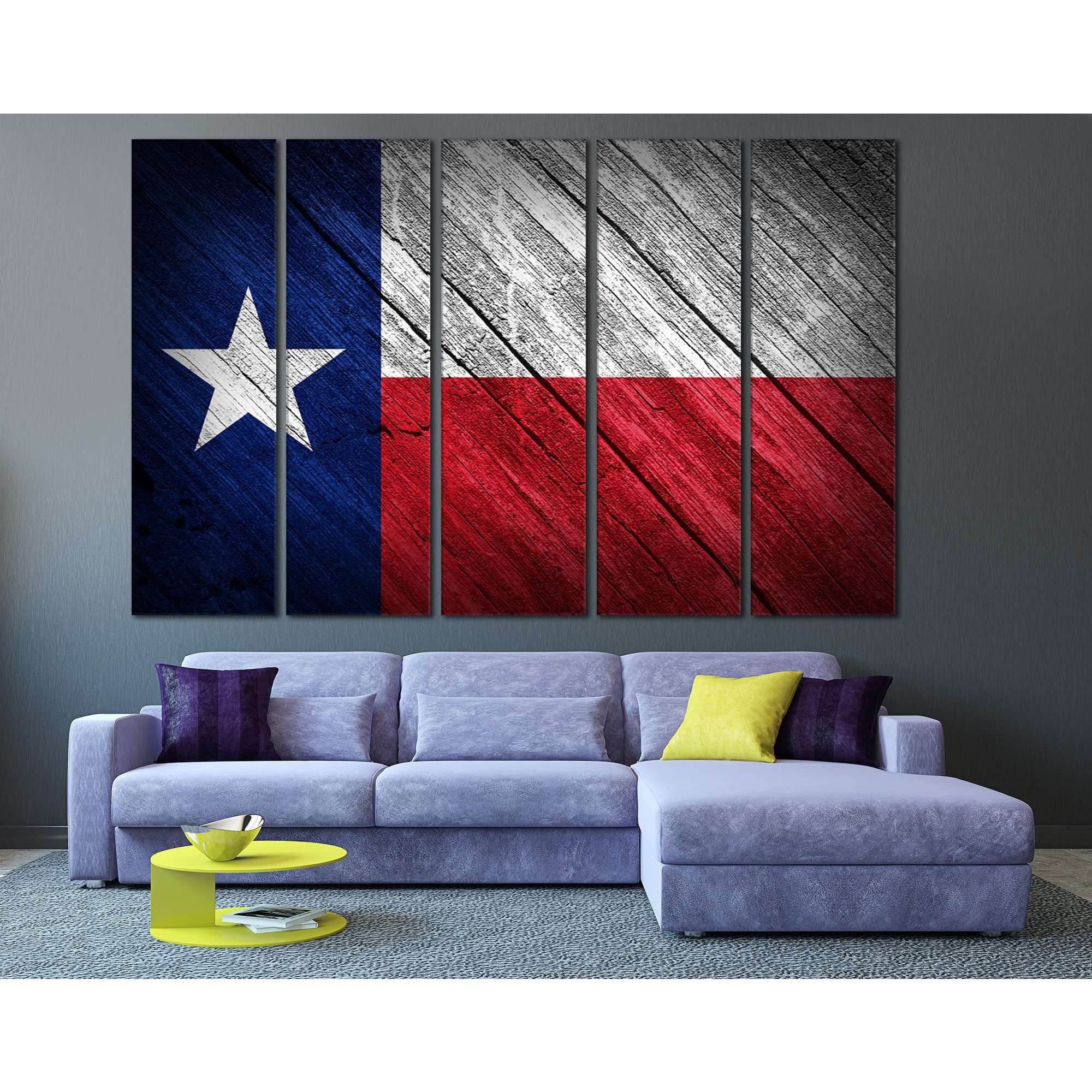Texas Flag 826 Ready To Hang Canvas Print Zellart Canvas Prints
