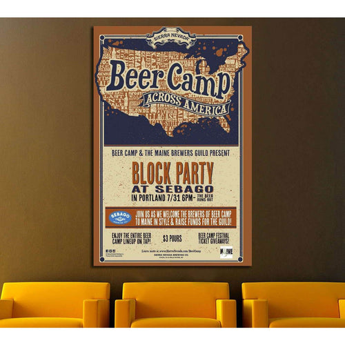 The Beer Camp №3481 Ready to Hang Canvas Print