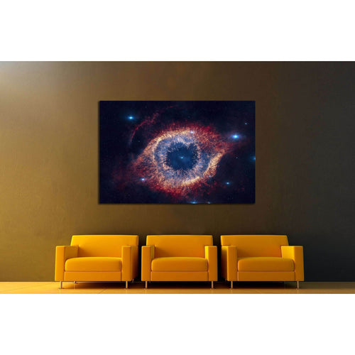 The Helix Nebula is a large planetary nebula located in the constellation Aquarius №2442 Ready to Hang Canvas Print