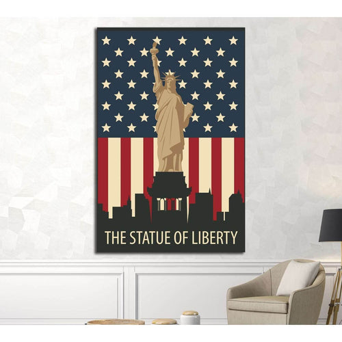 The Statue of Liberty №4523 Ready to Hang Canvas Print