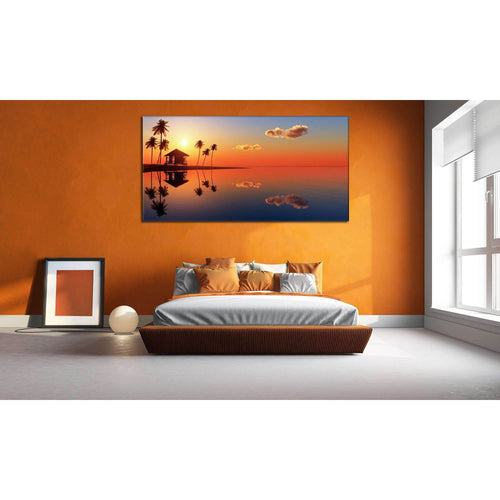 Tropical Beach №754 Ready to Hang Canvas Print