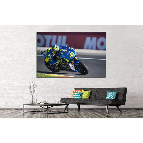 VALENCIA, SPAIN, Aleix Espargaro during Valencia MotoGP №1872 Ready to Hang Canvas Print