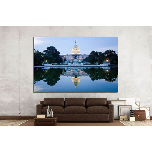 Washington DC, US Capitol Building №1357 Ready to Hang Canvas Print