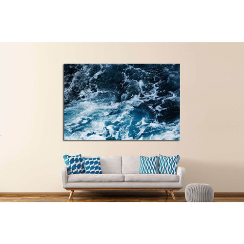 Waves in ocean Splashing Waves №1402 Ready to Hang Canvas Print