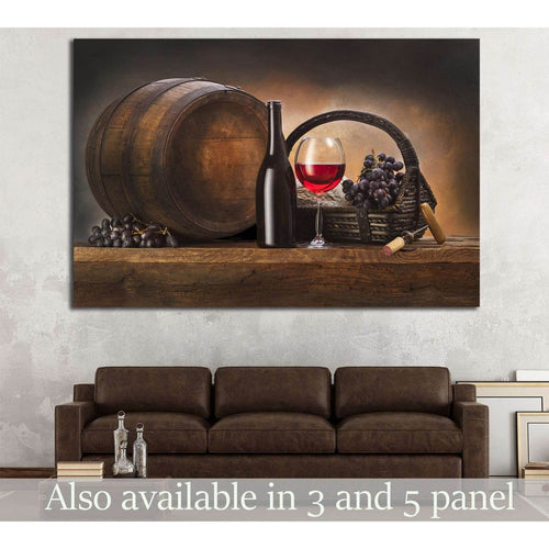 Wine №3438 Ready to Hang Canvas Print