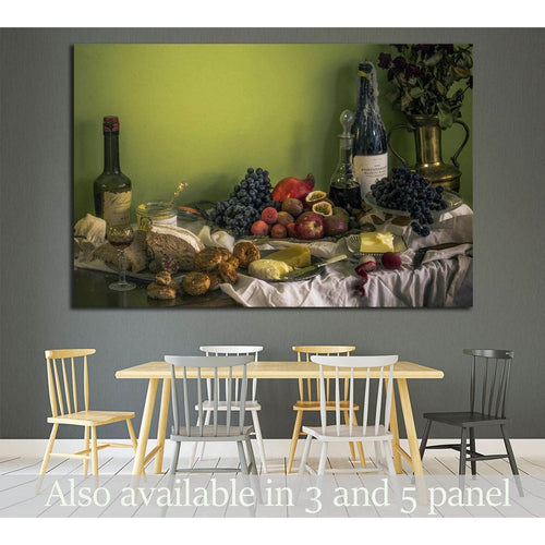 Wine №3442 Ready to Hang Canvas Print
