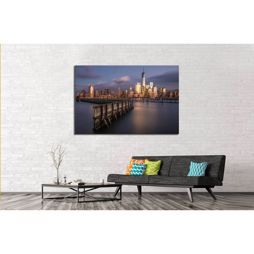 World Trade Center from Newport, Jersey City №2637 Ready to Hang Canvas Print
