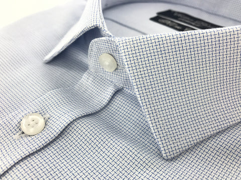 Cotton Park sky blue fitted shirt