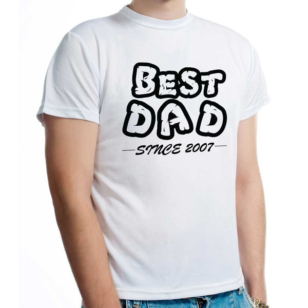 Best Dad Since... Personalised T-shirt - Enter Child's Year of Birth ...