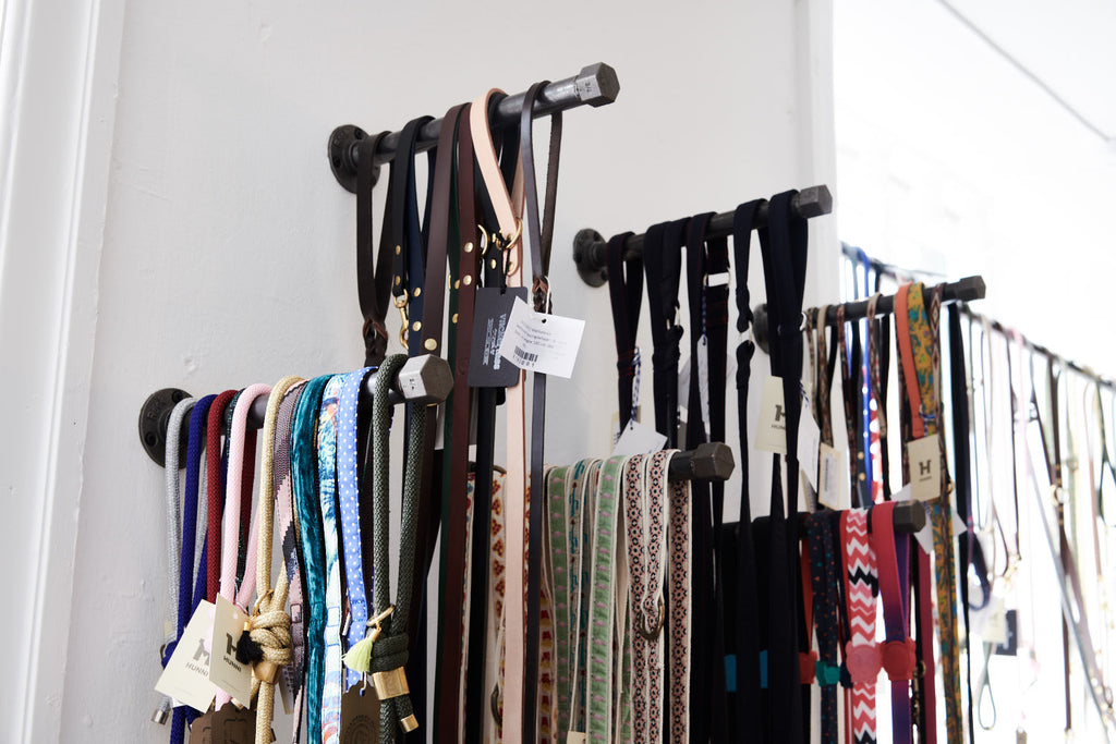 Clothes rail made from black waterpipes for store or boutique by RackBuddy