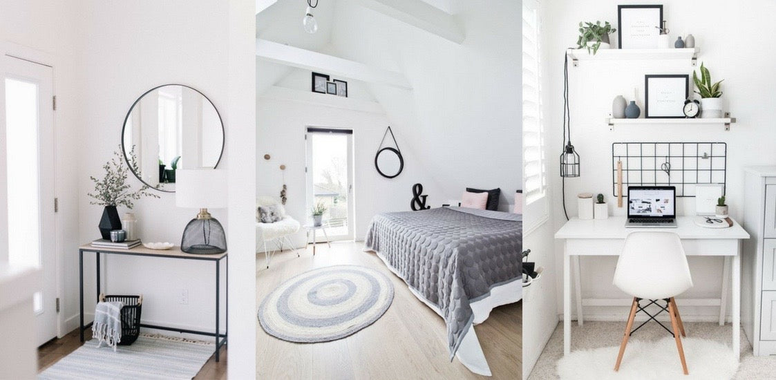 inspiration chambre noire et blanche style scandinave