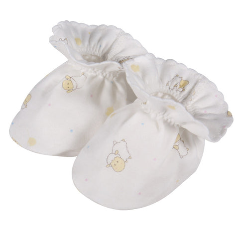 ivory baby booties