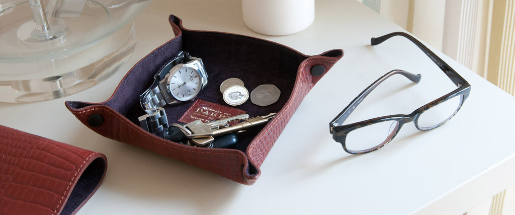 Leather Desk Tidy Trays Darbymade