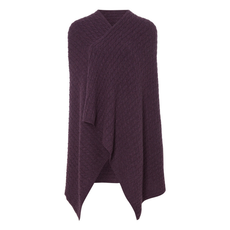 knitted cashmere wrap