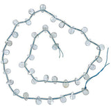 Aquamarine Briolette Beads Faceted Genuine Natural Strand 7mm~8mm 15"
