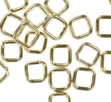 20 14K Gold Filled Jump Ring Square 20ga 4mm Closed Rings