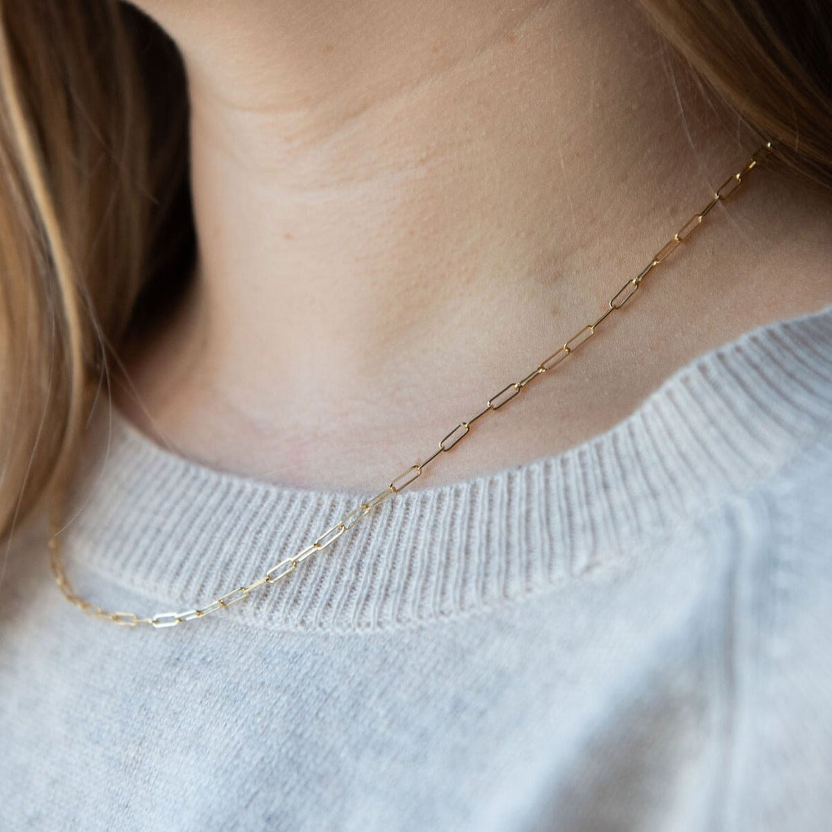 Chunky Paperclip Chain Necklace - Chocolate Brown | Lydia Lister Jewelry