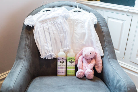 Roux Maison Essential Detergents are perfect to use on most baby clothes – just pick your favorite scent